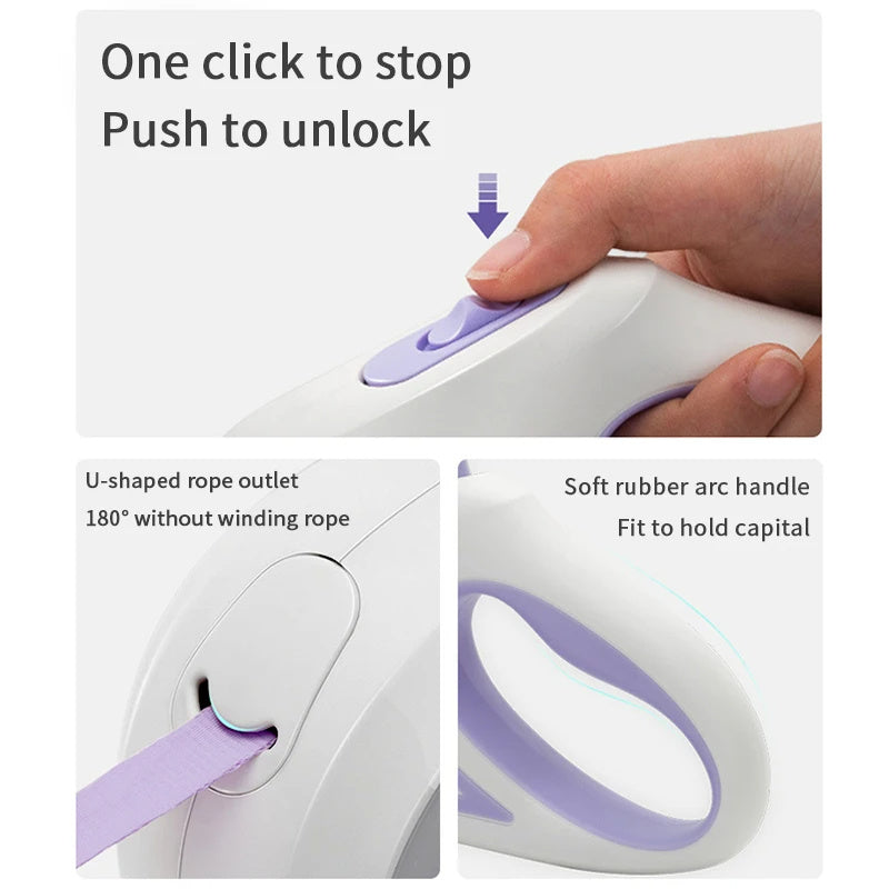Pets Leash with Led Light - Tiny Trends Club