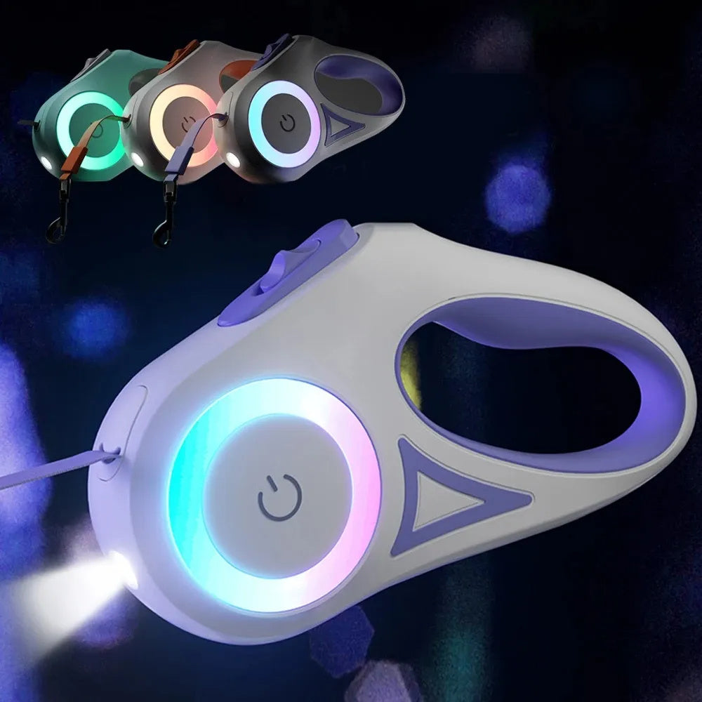 Pets Leash with Led Light - Tiny Trends Club