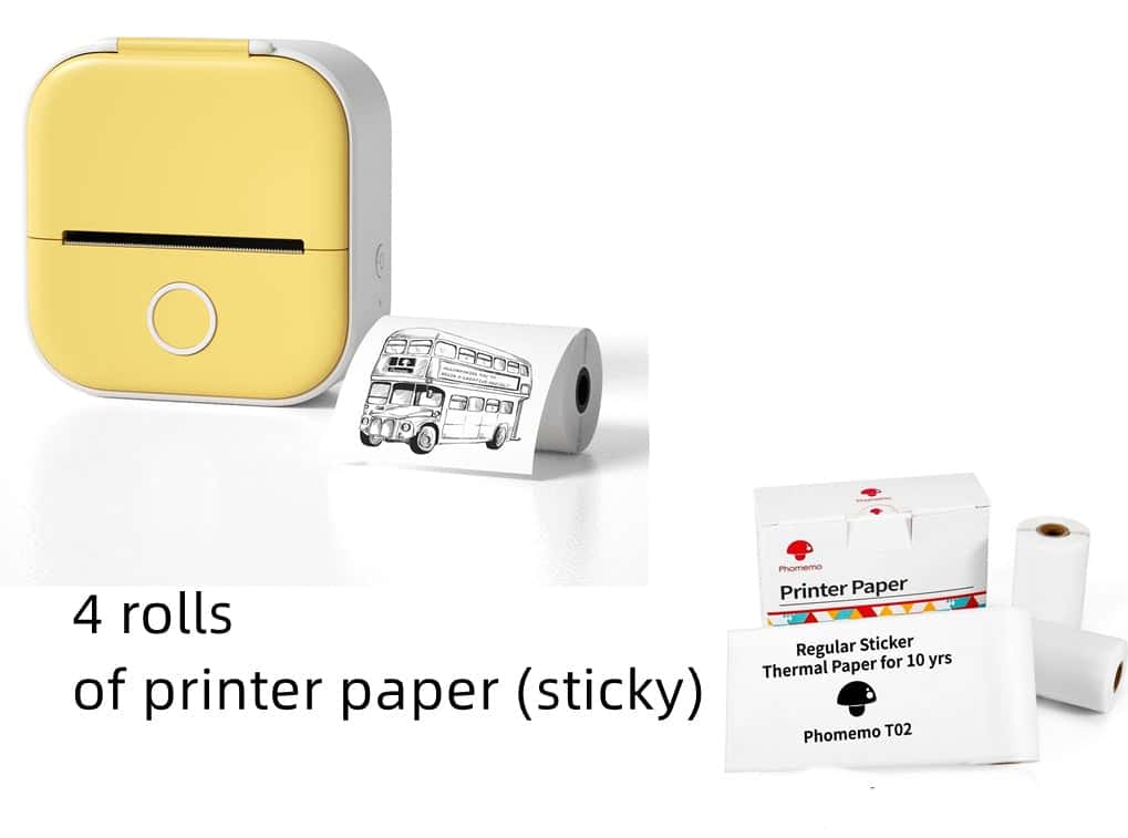 Portable Mini Thermal Label Printer - Tiny Trends Club