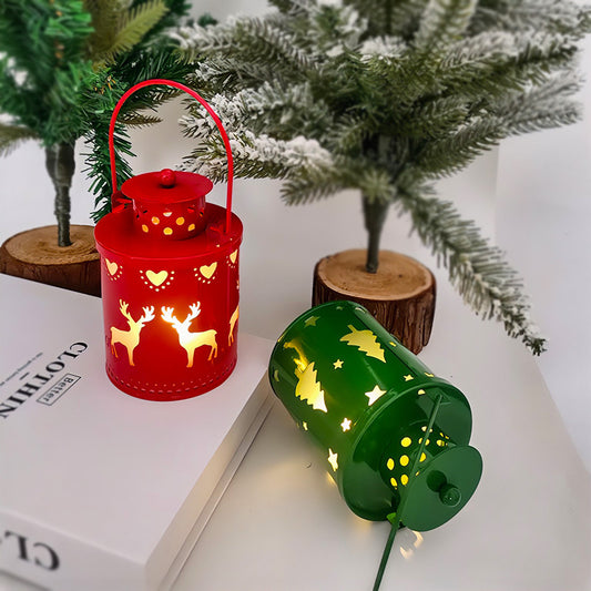 Christmas Lanterns - Red & Green
