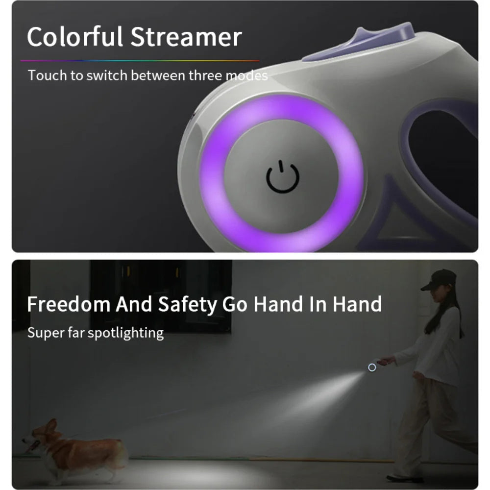 Pets Leash with Led Light - Tiny Trends Club