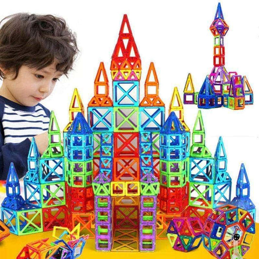 Kids Magnetic Building Blocks - 128 pieces