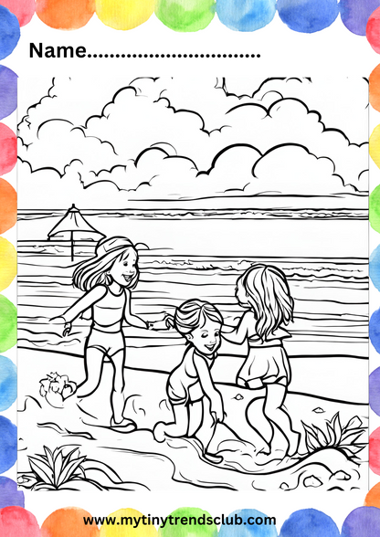 Printable 12 Coloring Pages/Sheets- A4 size