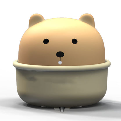 Cute animal-shaped humidifier on a white background