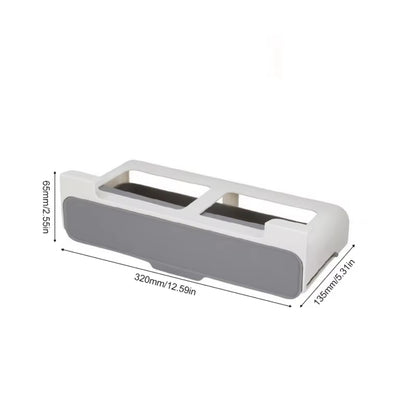 Self-adhesive Wall-mounted Under-Shelf Seasoning Bottle Storage Rack Spice Organizer