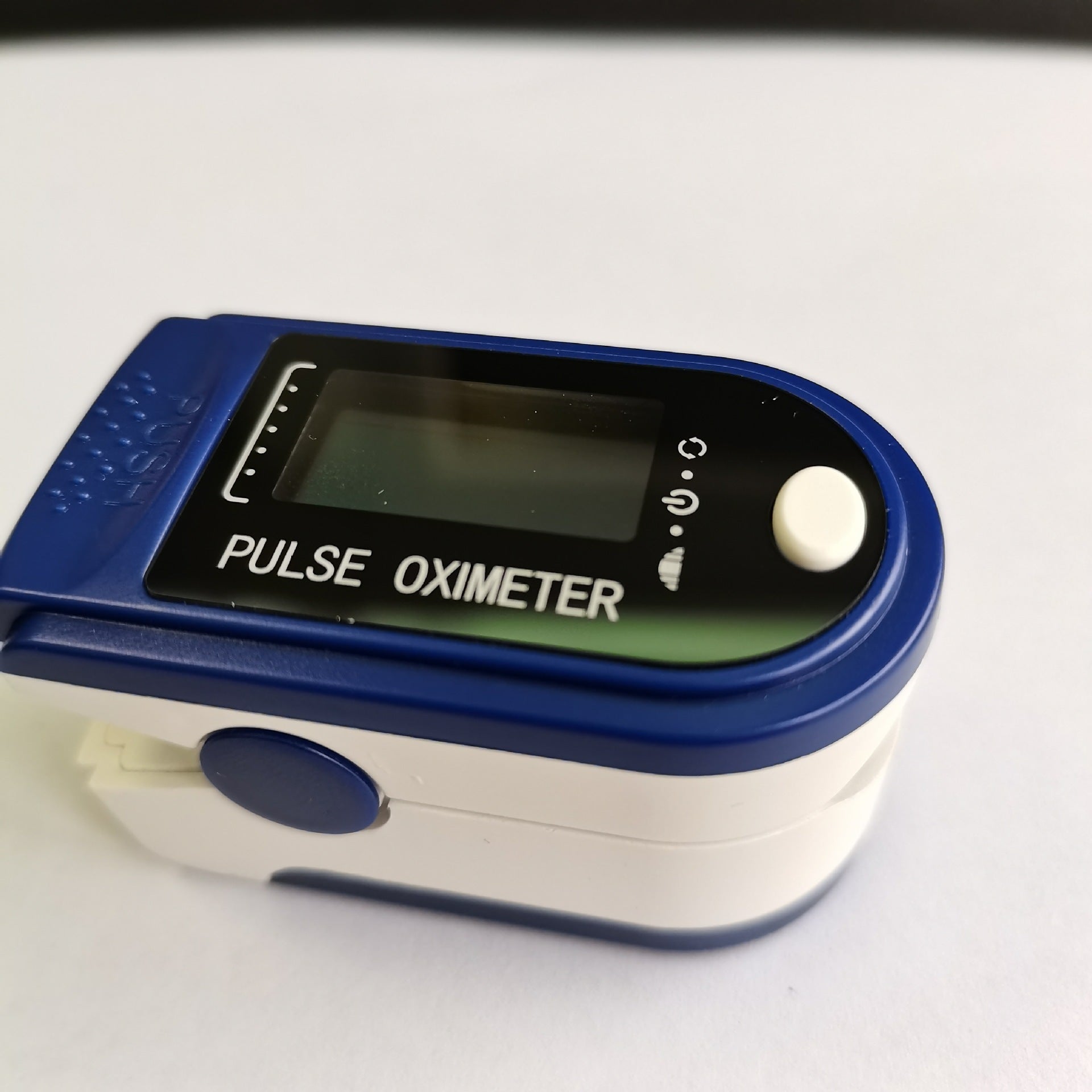 Pulse oximeter on a white background