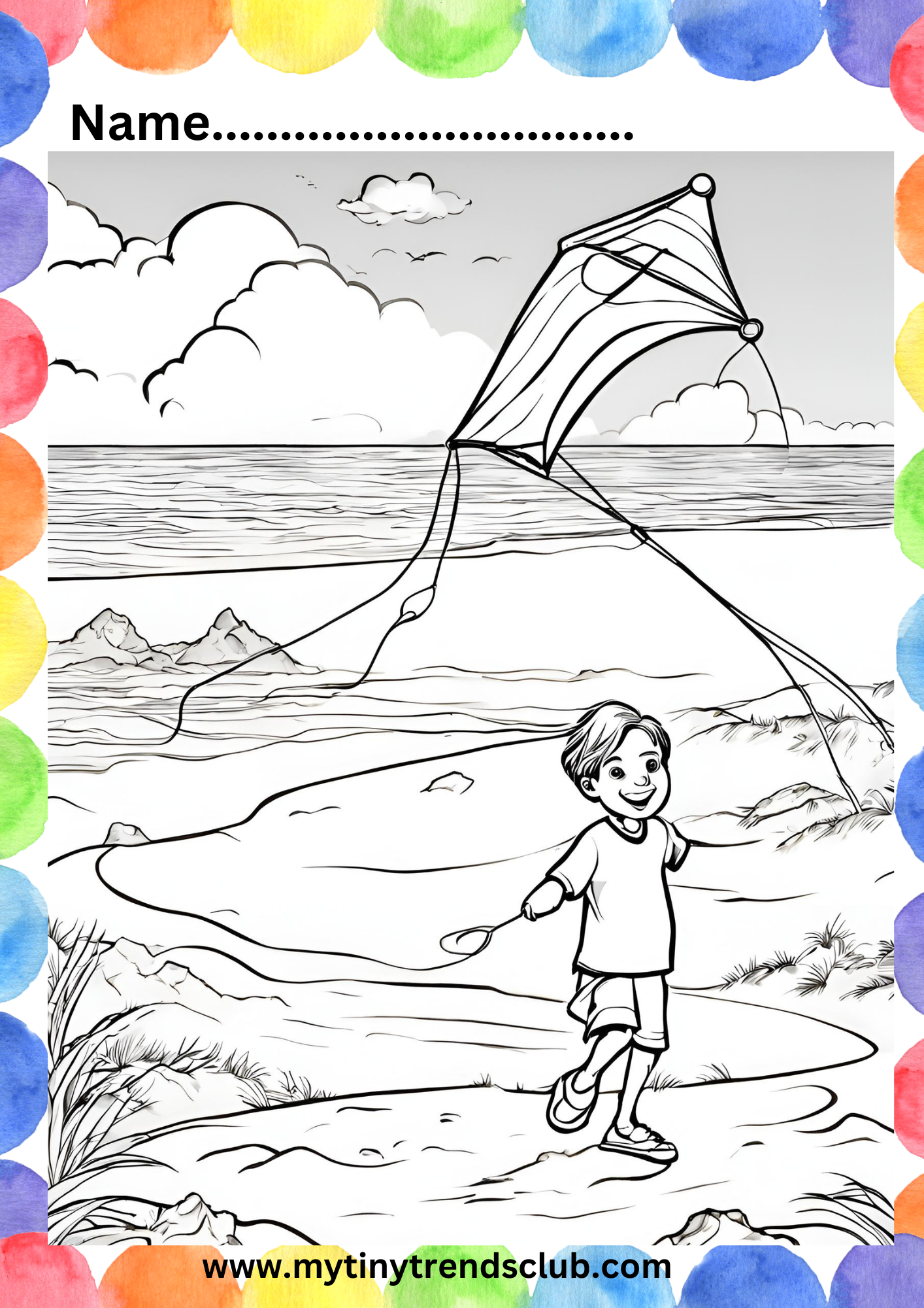 Printable 12 Coloring Pages/Sheets- A4 size