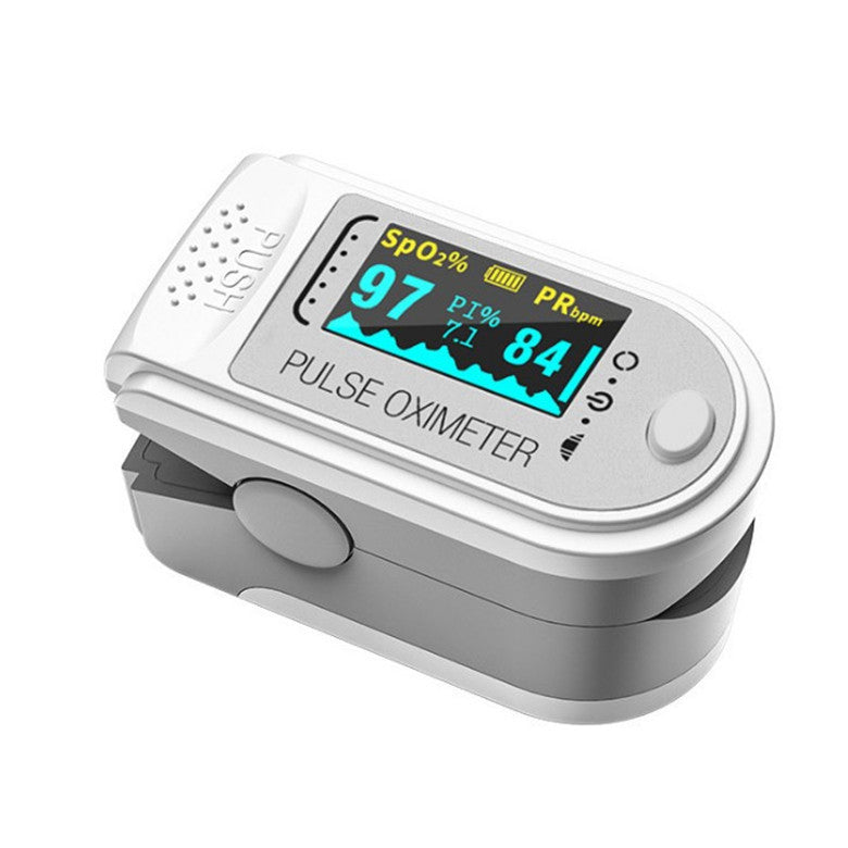 Pulse oximeter on a white background