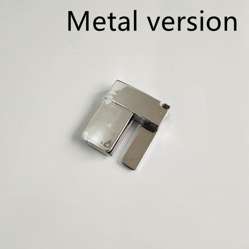 Metal lighter on a light gray background with 'Metal version' text above.