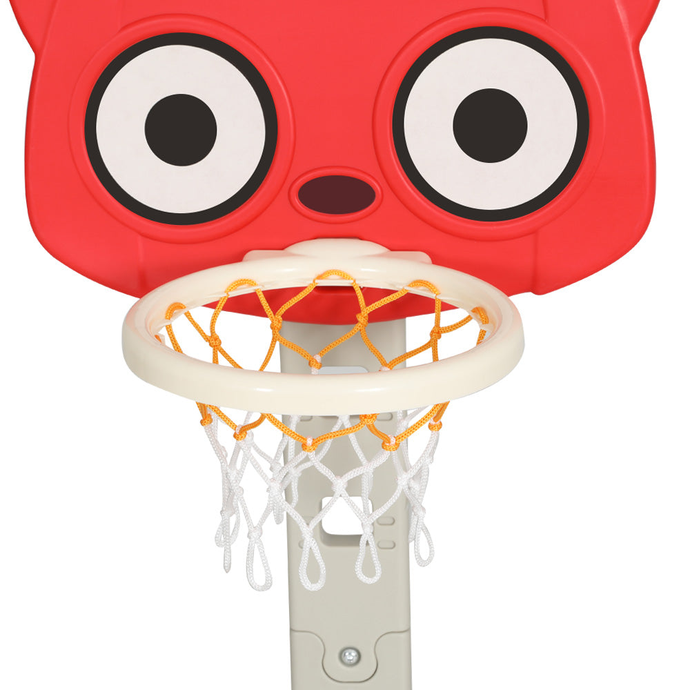 Kids Basketball Hoop Stand - Red