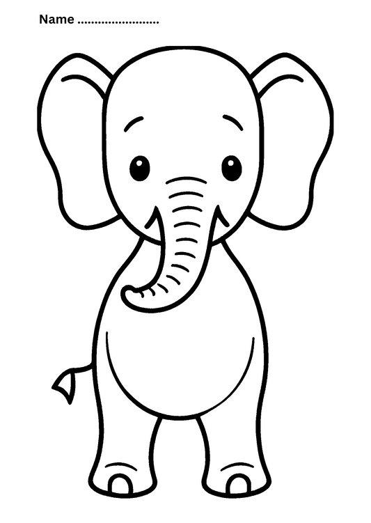 Printable 10 Coloring Pages/Sheets - Baby Animals (A4 size sheets)