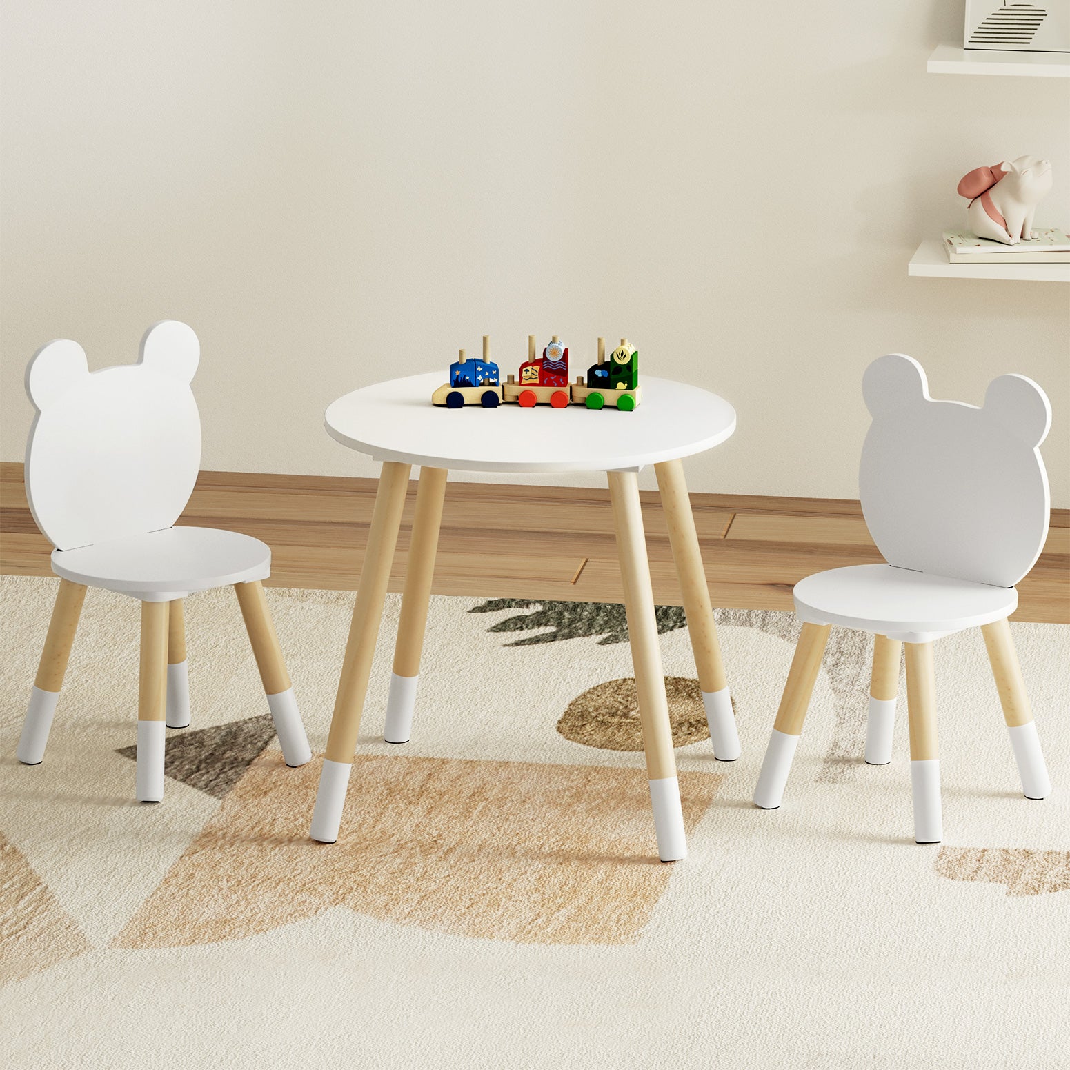 Kids Study Table and Chairs Set