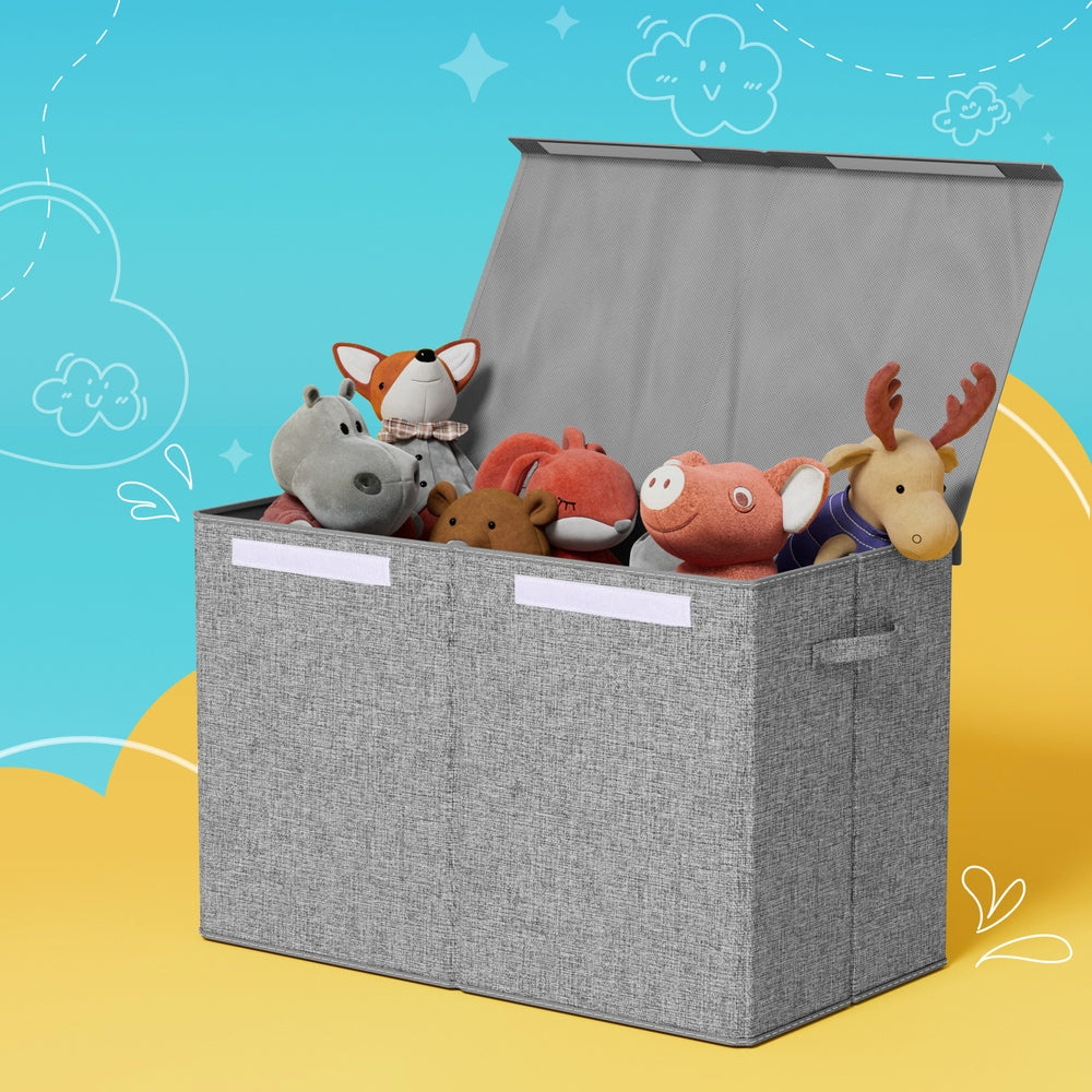 Large Toy Storage Box - Grey