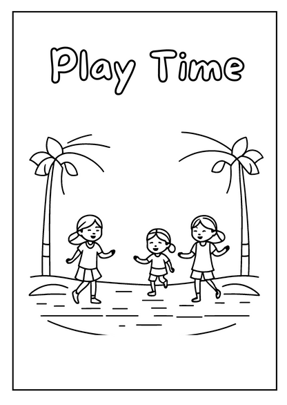 Printable 5 Coloring Sheets/Pages - Kids Activity (A4 sheet)