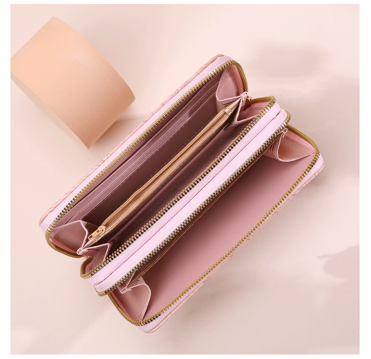 Elegant Floral Long Wallet 