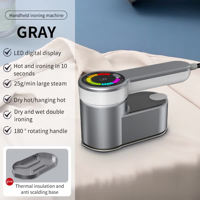 Mini Electric Iron - Grey