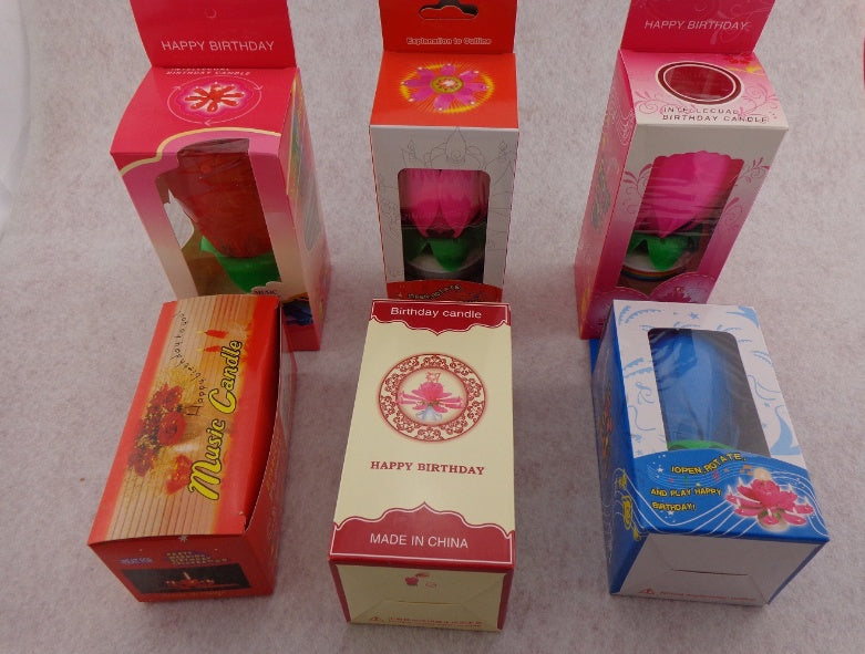 Musical Lotus Candles