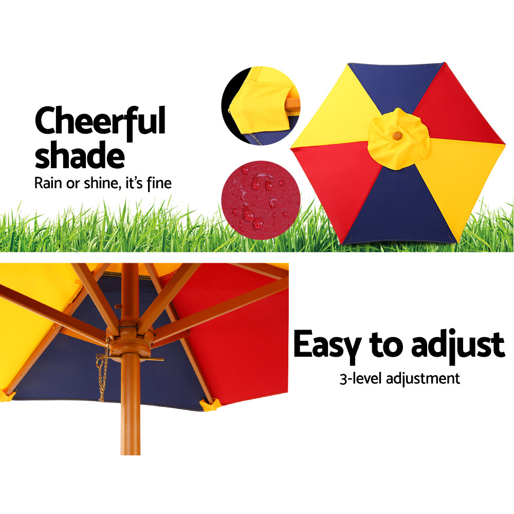 Kids Table Set with Umbrella