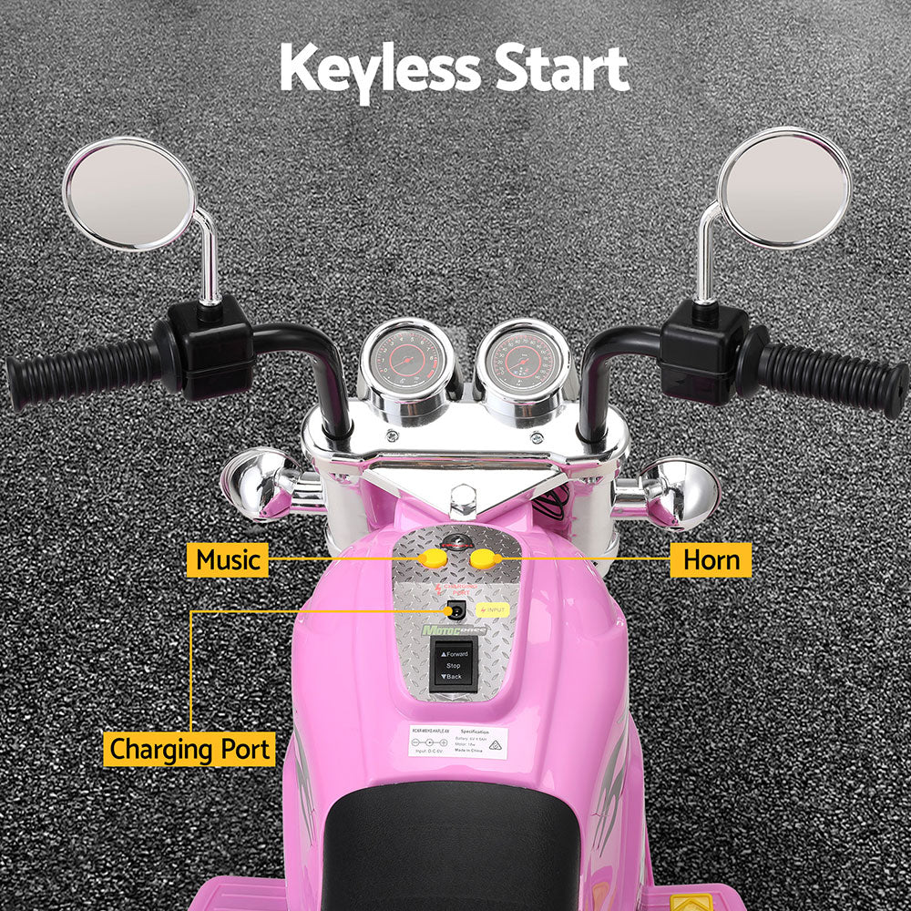 Kids Ride On Motorbike - Pink