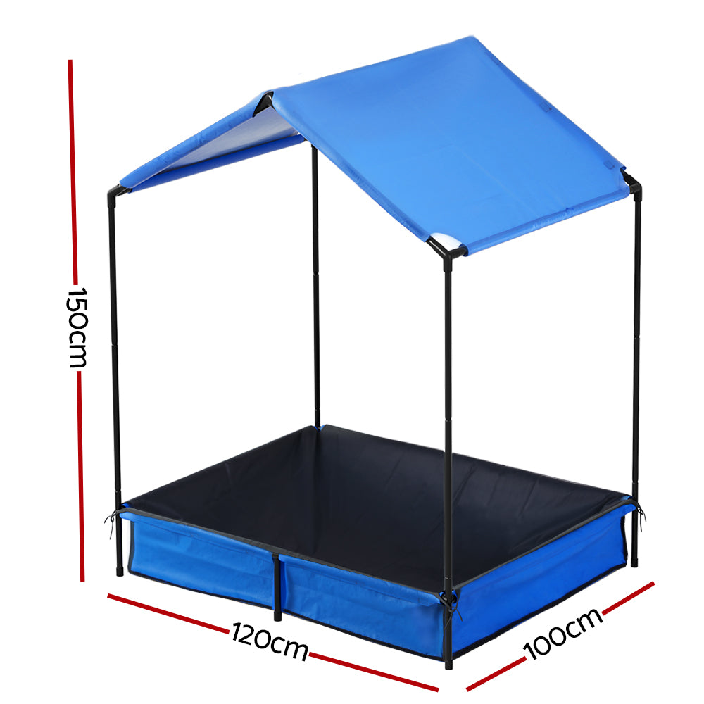 Kids Sandpit with Canopy Cover Outdoor