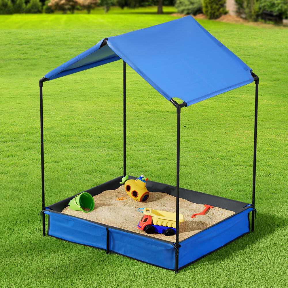 Kids Sandpit with Canopy Cover Outdoor