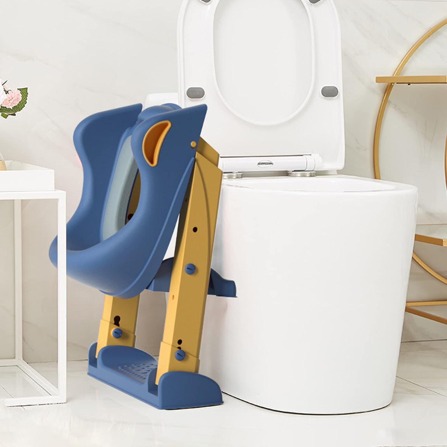 Potty Training Seat with Steps (Yellow)