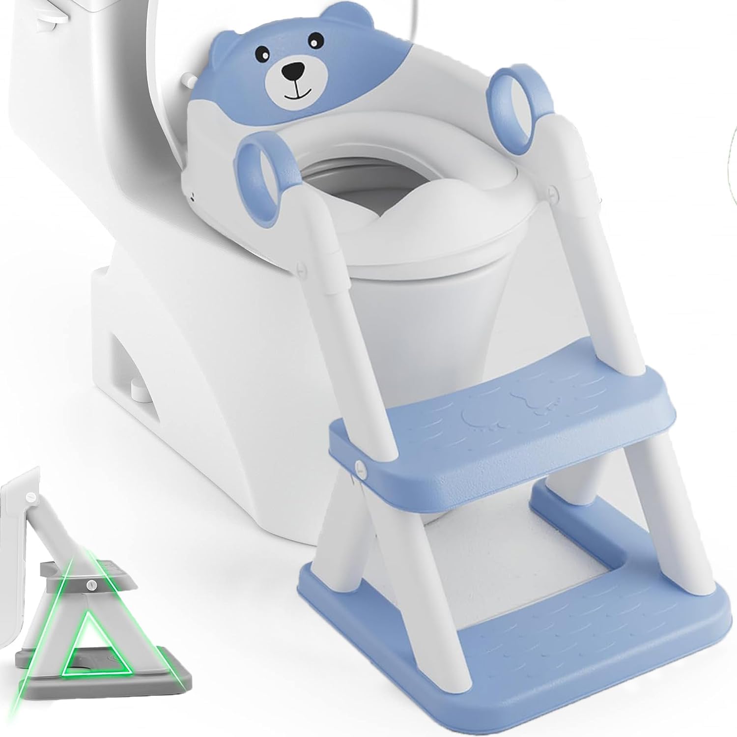 Potty Training Seat With Steps - Blue