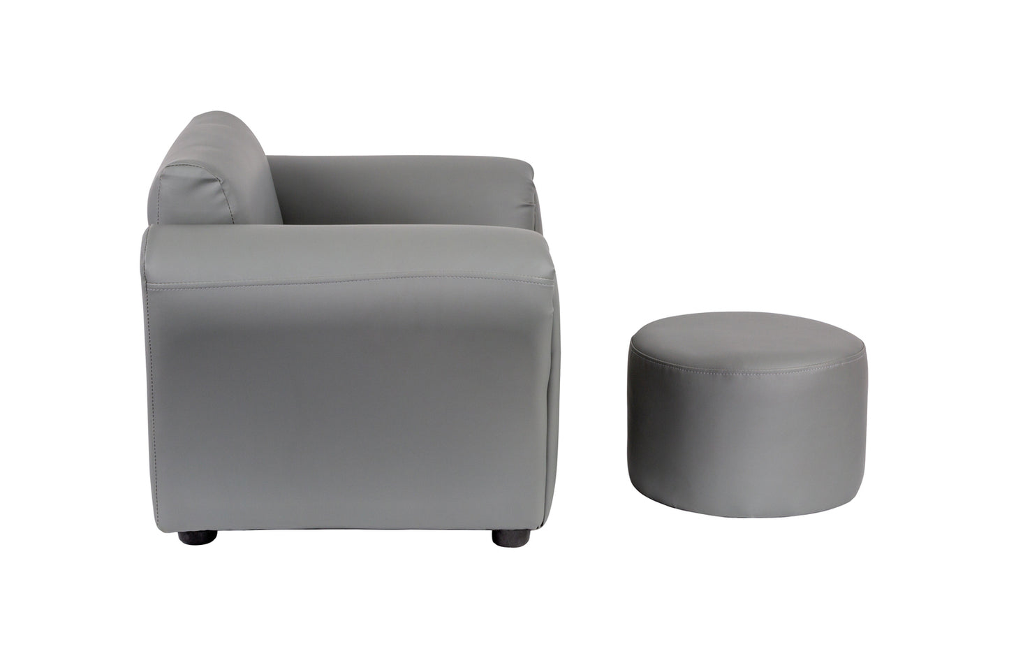 Kids Grey Couch Sofa Chair