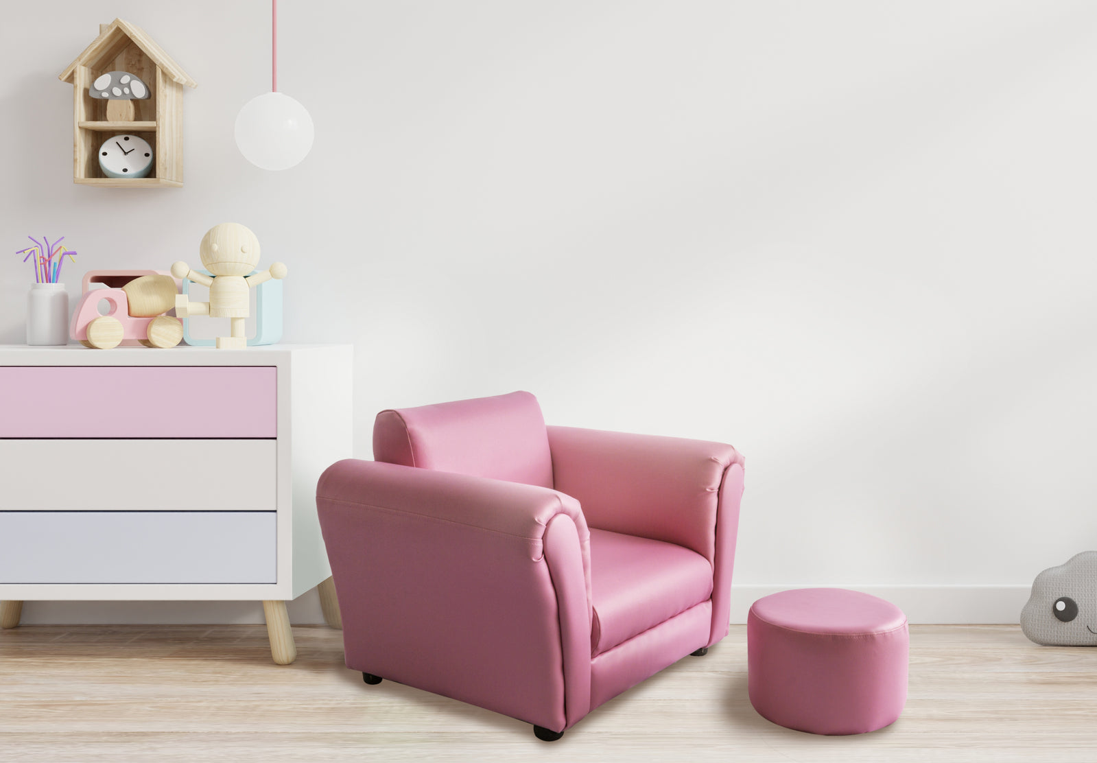 Kids Pink Couch Sofa Chair