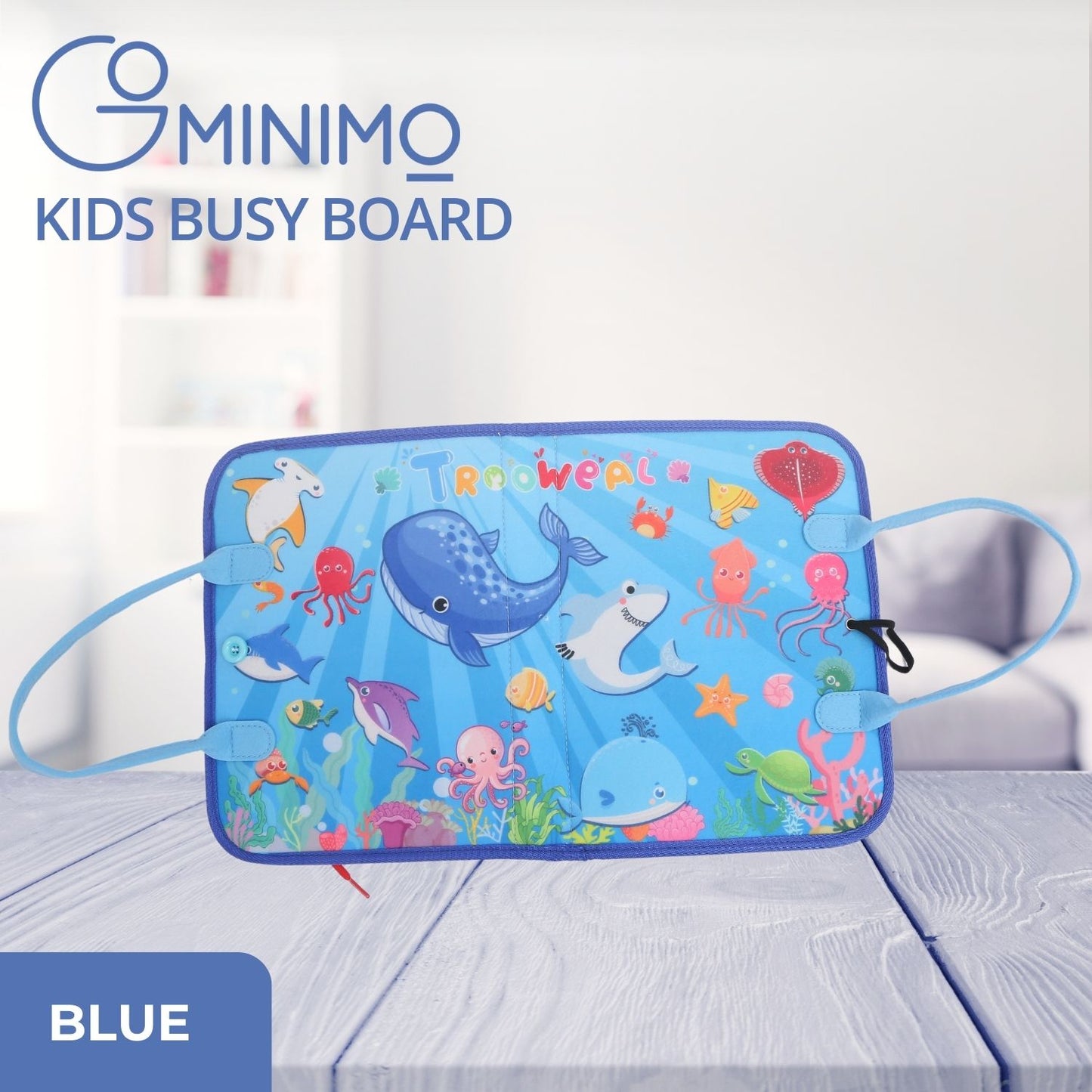 Kids Busy Board Learning Toys (Blue)