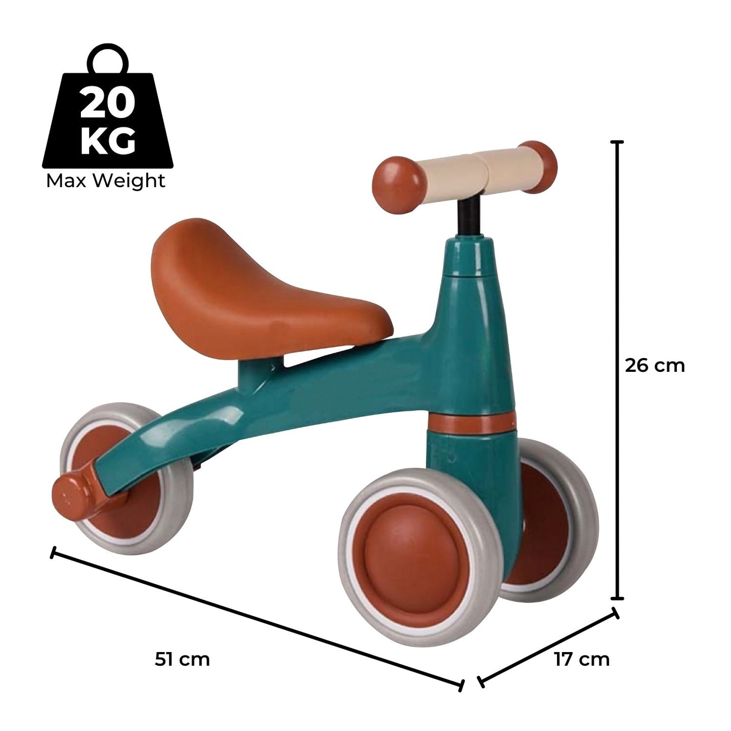 Baby Wheel Balance Bike (Green)