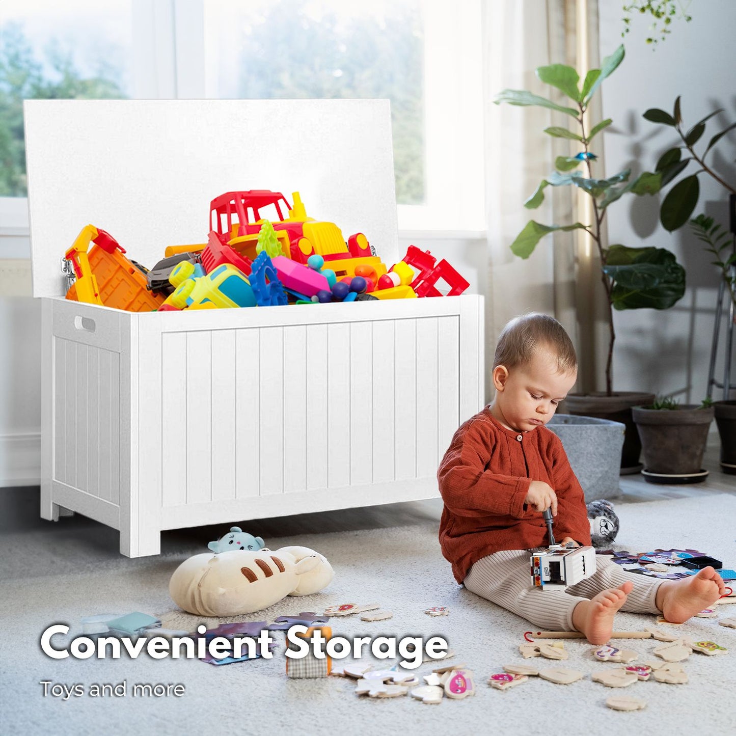 Kids Toy Storage Box with Lid