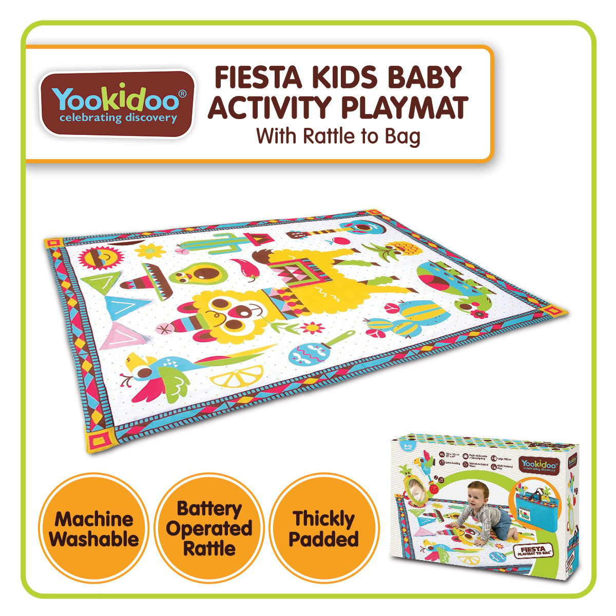 Kids/Baby Activity Playmat, Tummy time mat