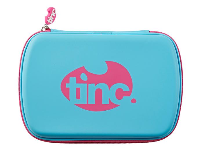 Pencil Case : Blue With Pink Zip