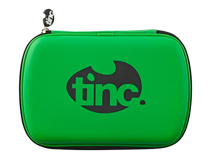 Pencil Case : Green With Black Zip