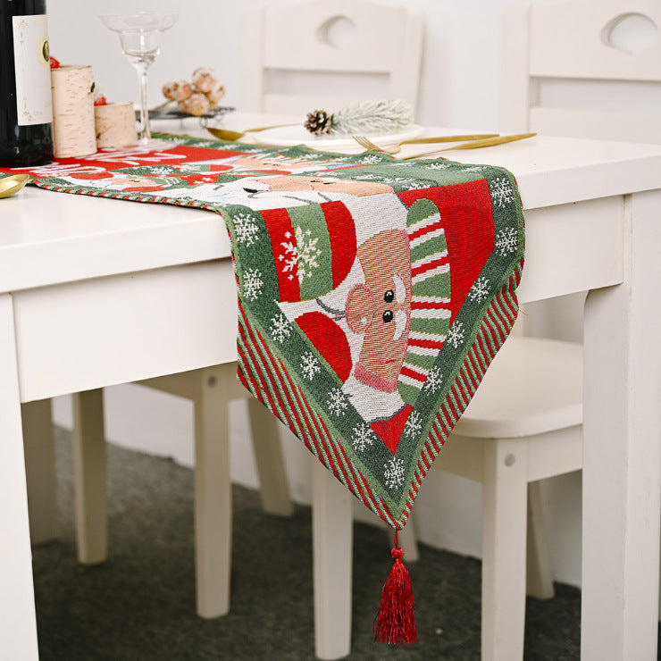 Christmas Table Runner (Santa Claus) side angle