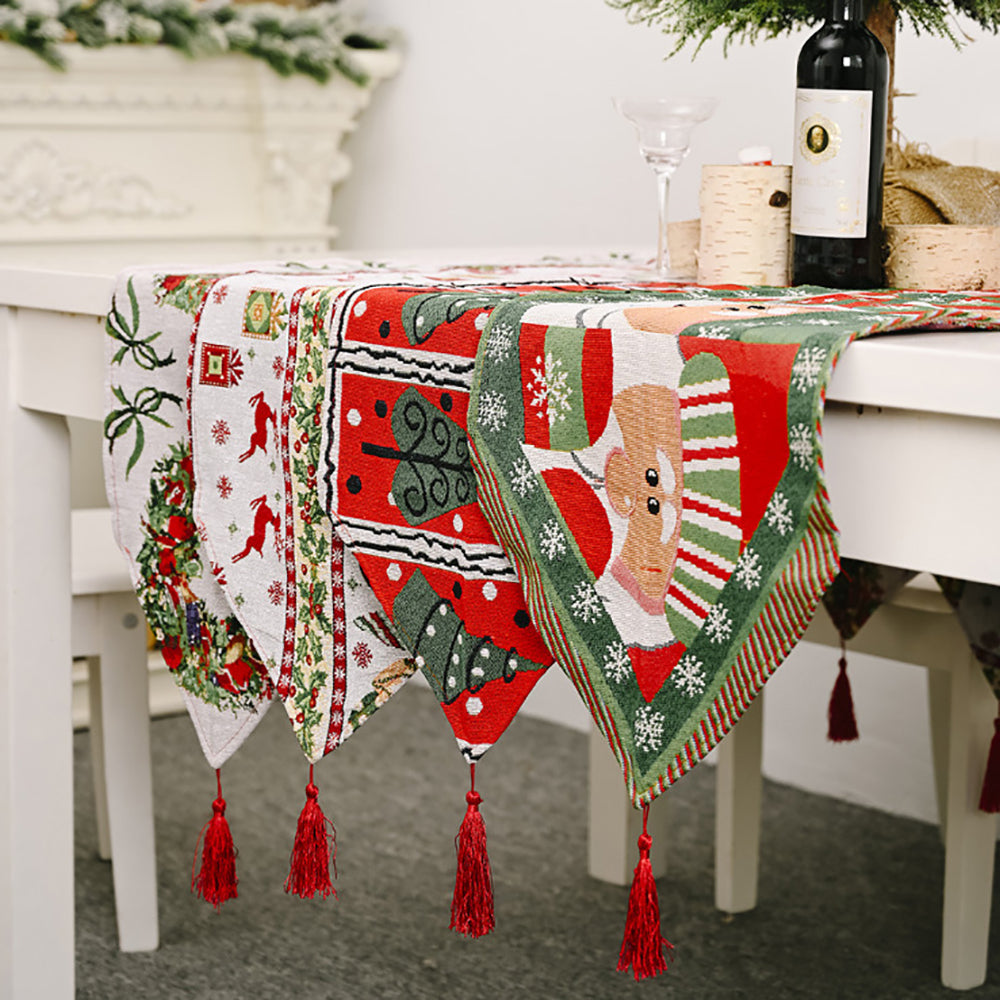 Christmas Table Runner (Santa Claus) side angle