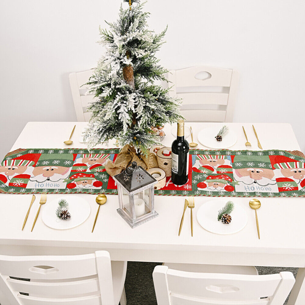 Christmas Table Cloth (Tree) Spread on table