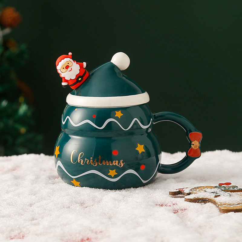 Christmas Coffee Cup (Tree) Green