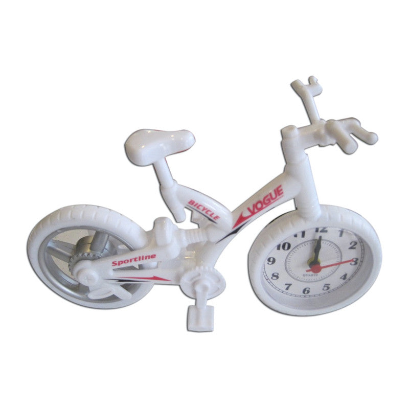 Mountain Bike Alarm Clock - White