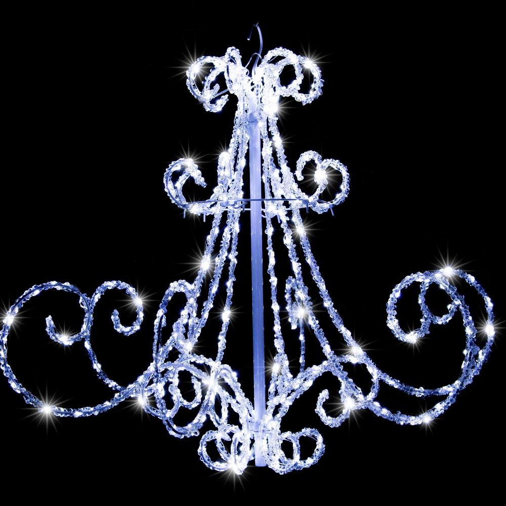 LED Chandelier - White -other angle