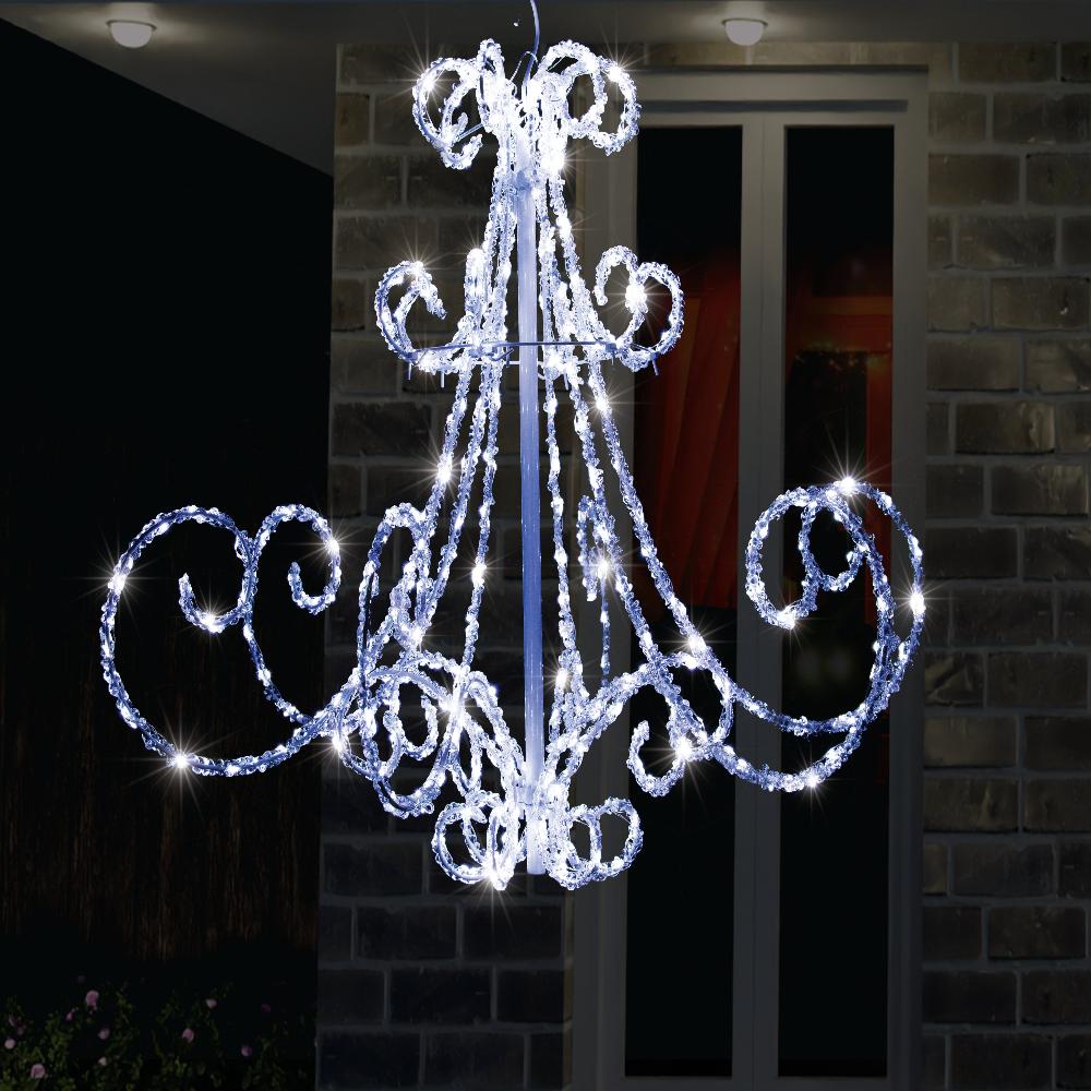 LED Chandelier - White - Outdoor