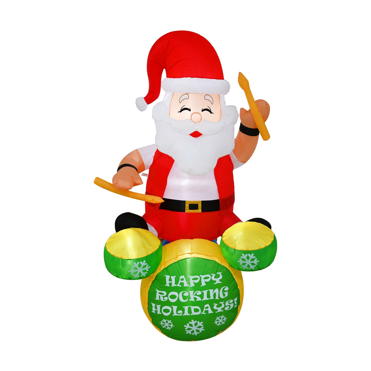 Santa playing Drum