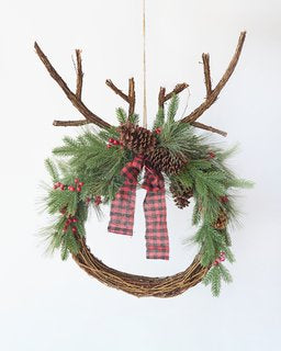 Deer Antler Wreath