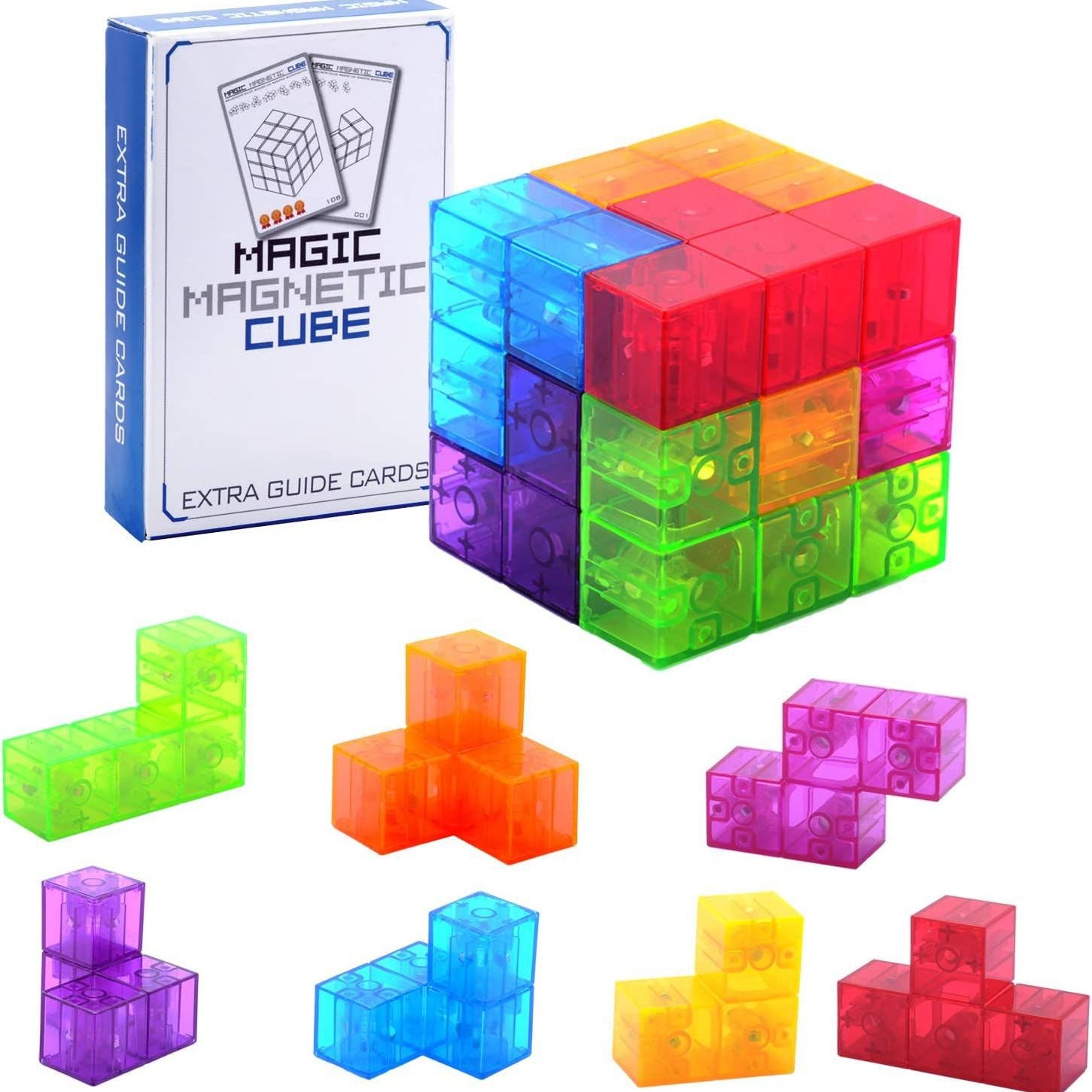 Parts -Magic Magnetic Cube Puzzle Set 