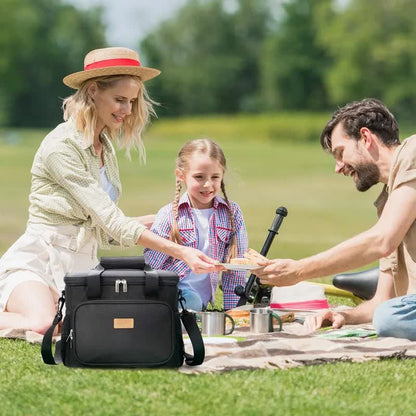 Family having picnic