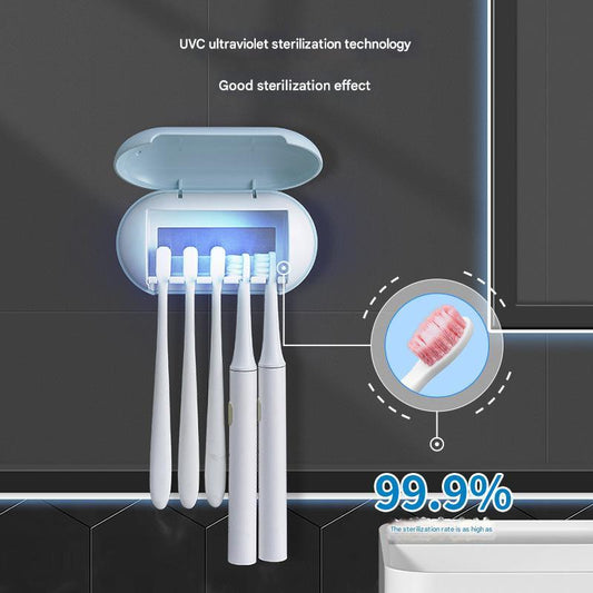 Wall-Mounted Toothbrush Sterilizer - Blue