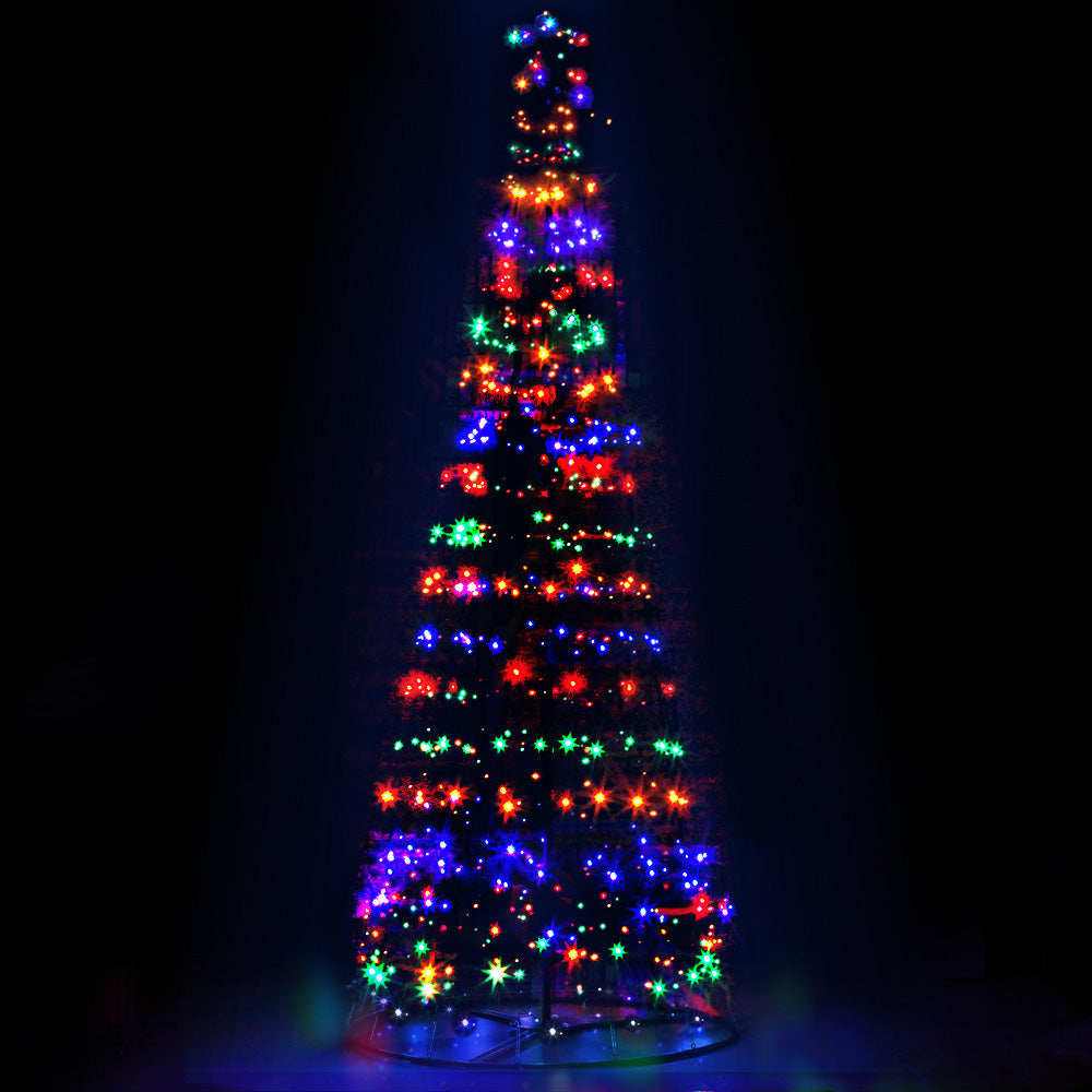 Solar Christmas Tree - 8 Light Modes