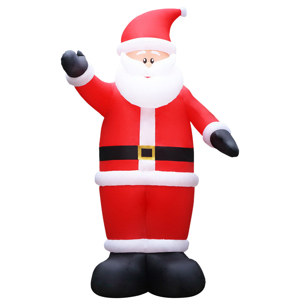 Front Angle - Christmas Inflatable Santa Decoration 5M