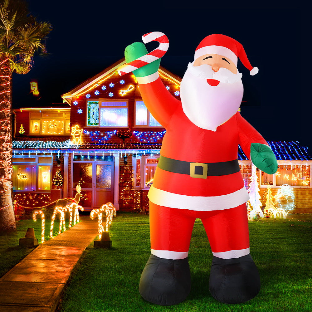 Night View - Xmas Inflatable Santa Decoration